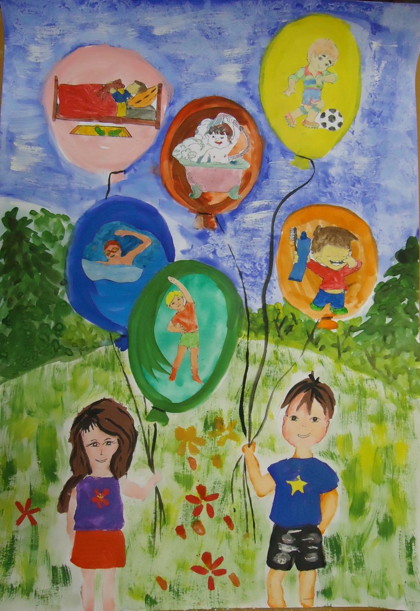Рисунки здорового образа жизни для детей
